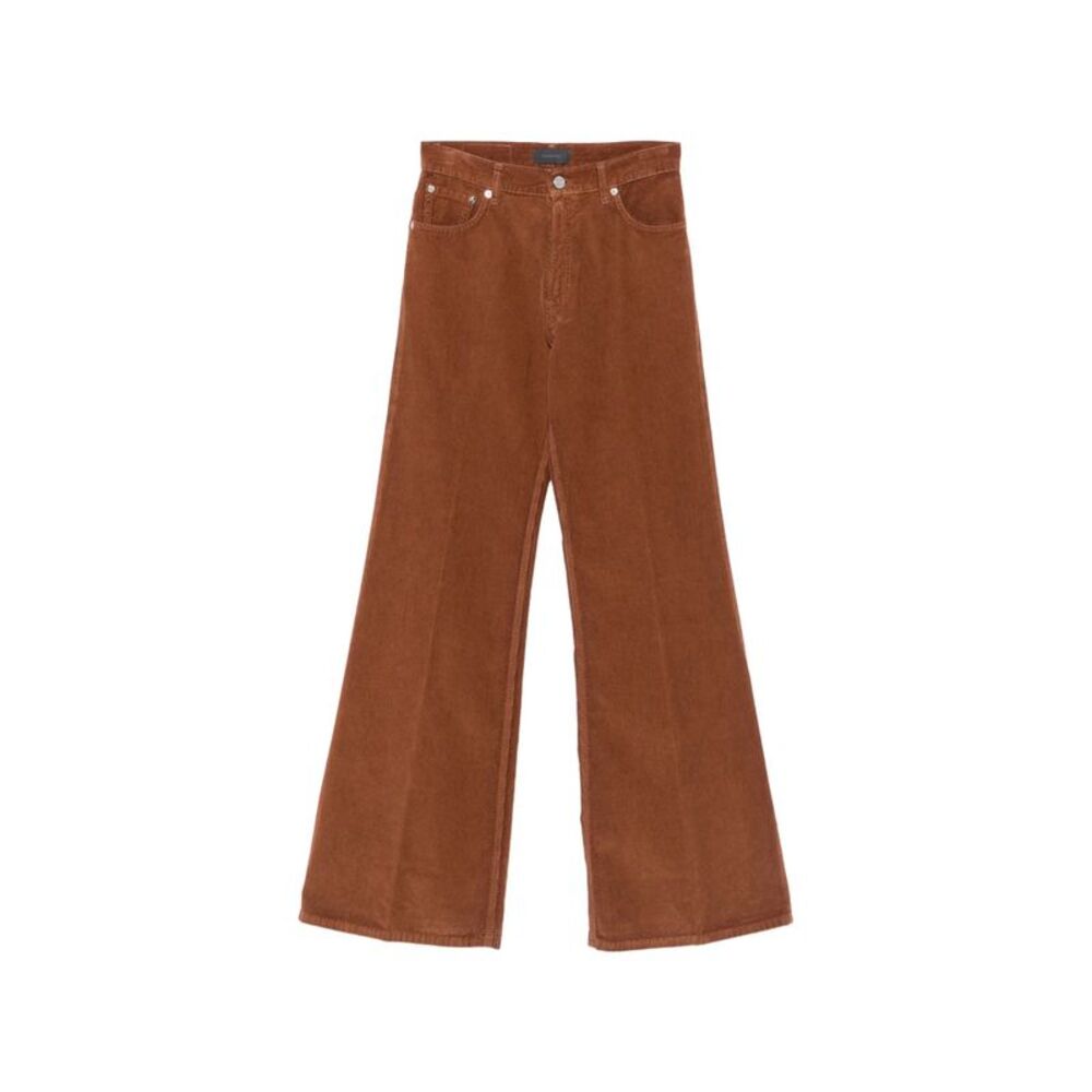Haikure Brown Trousers - Straight Trousers Women
